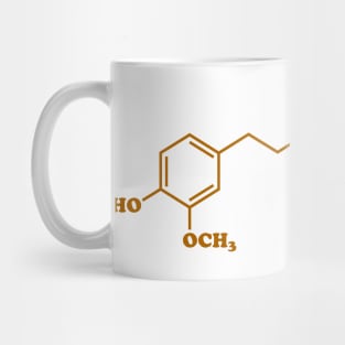 Ginger Gingerol Molecule Chemical Formula Mug